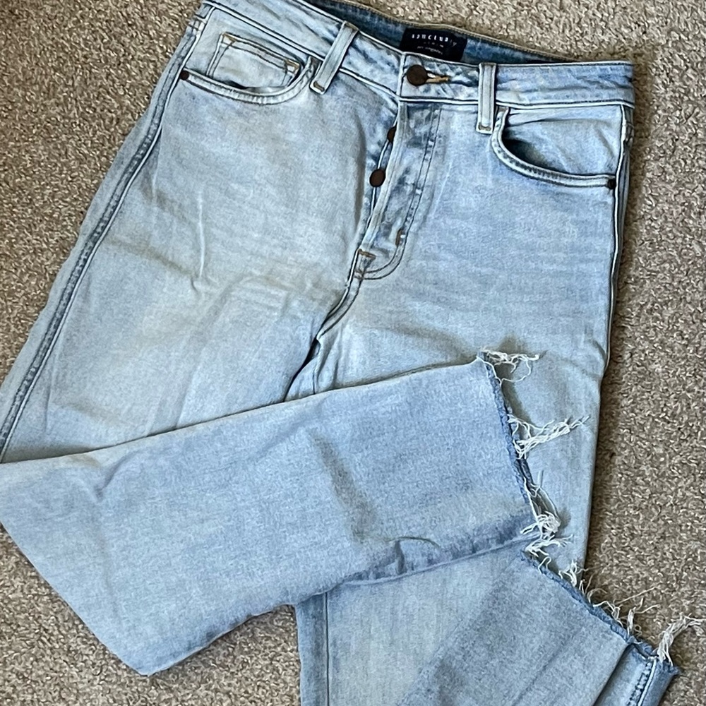 Sanctuary High Rise Tapered Slim Fit Jeans (Size 27)